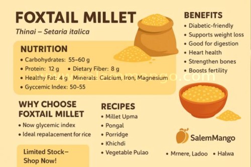 Foxtail Millet /Thinai | Superfood for Living