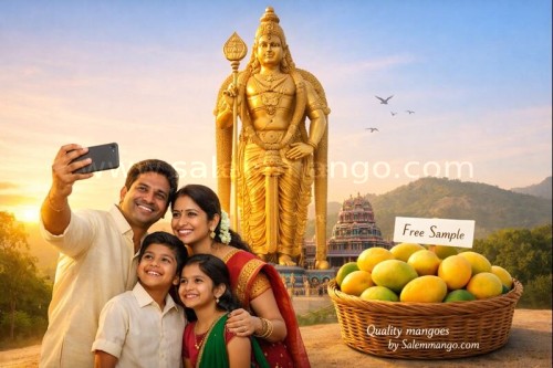 Salem Murugan Temple -  World Tallest 146 Feet