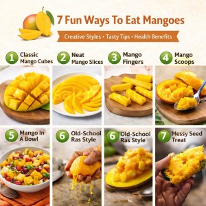 How to eat Mangoes | Top 7 ways of Mangoes eating