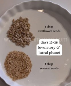 Seeds cycling is a natural way to help hormones